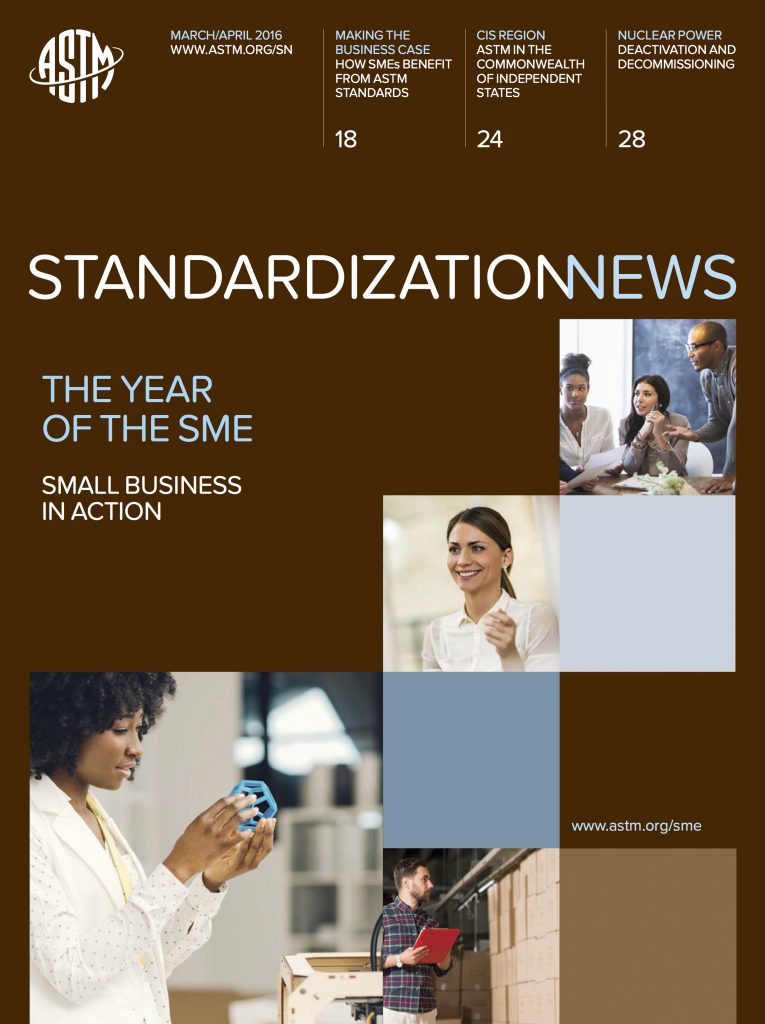 ASTM International Standardization News Cover March April 2016