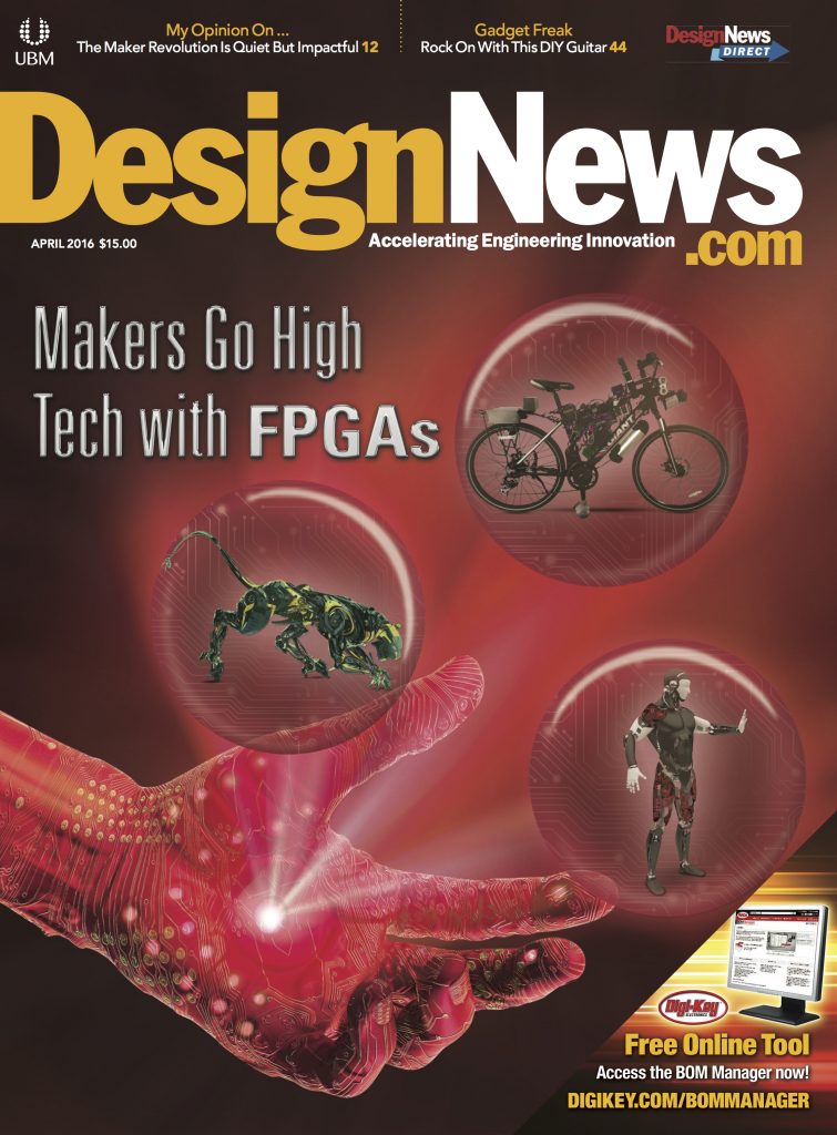 Design News April 2016 Cover