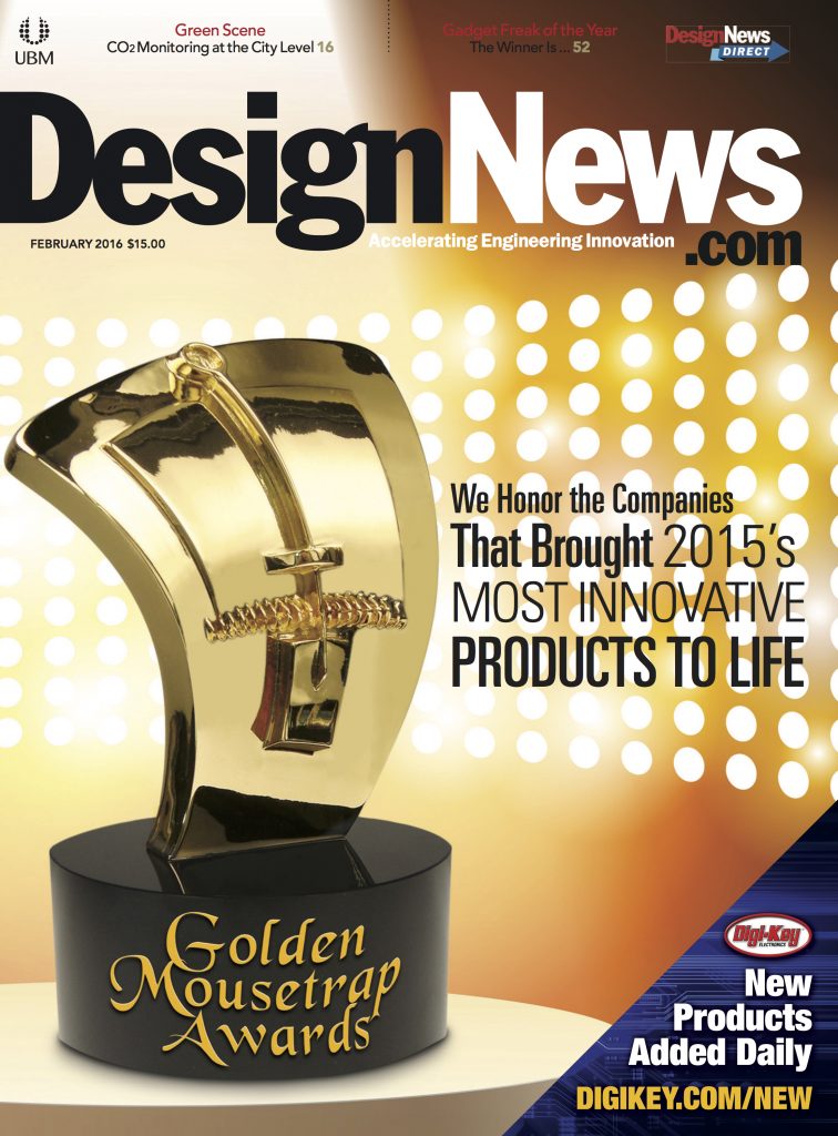 Design News February 2016 COVER