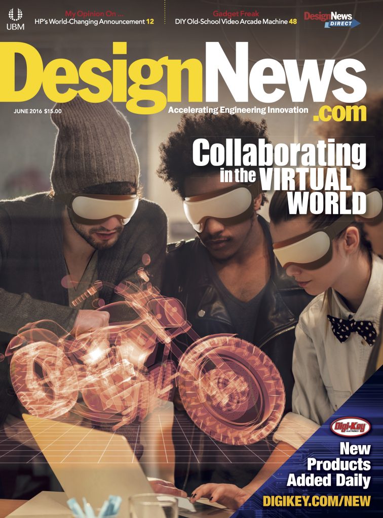 Design News June 2016 cover