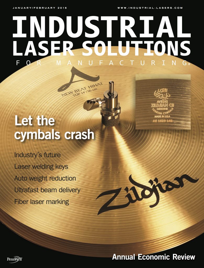 Industrial Laser Solutions for Manufacturing, January/February 2016