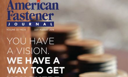 American Fastener Journal Volume 32 – No. 4, July/August 2016