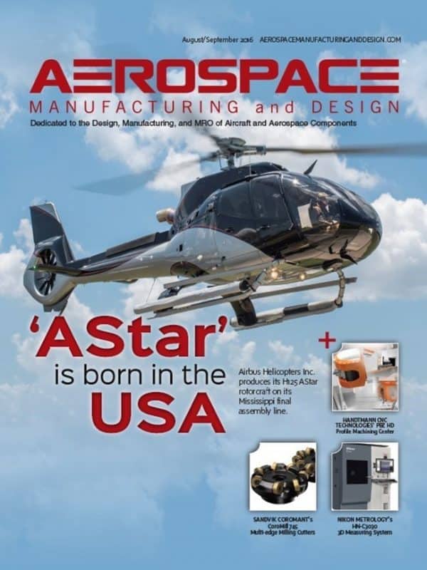 Aerospace Manufacturing and Design, August/September 2016