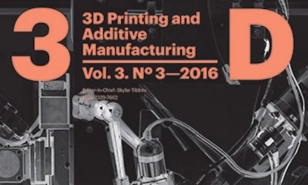 3D Printing and Additive Manufacturing, September 2016