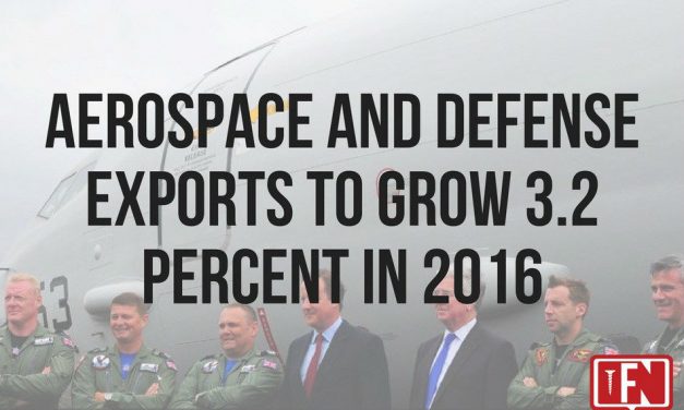 Report: Aerospace and Defense Exports To Grow 3.2 Percent in 2016