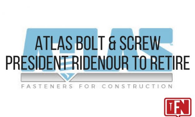 Atlas Bolt & Screw President Ridenour to Retire