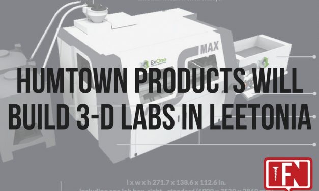 Humtown Products Will Build 3-D Labs in Leetonia
