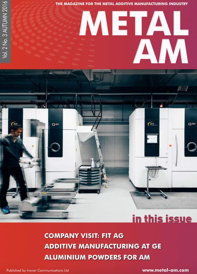 Metal Additive Manufacturing, Autumn 2016