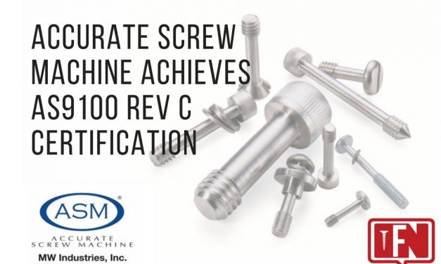 Accurate Screw Machine Achieves AS9100 REV C Certification