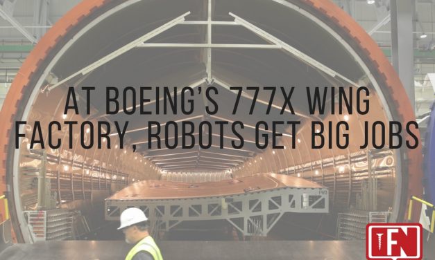 At Boeing’s 777X Wing Factory, Robots Get Big Jobs