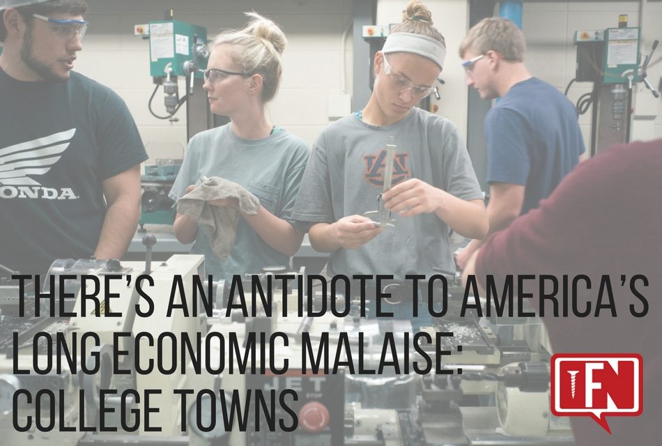 There’s an Antidote to America’s Long Economic Malaise: College Towns