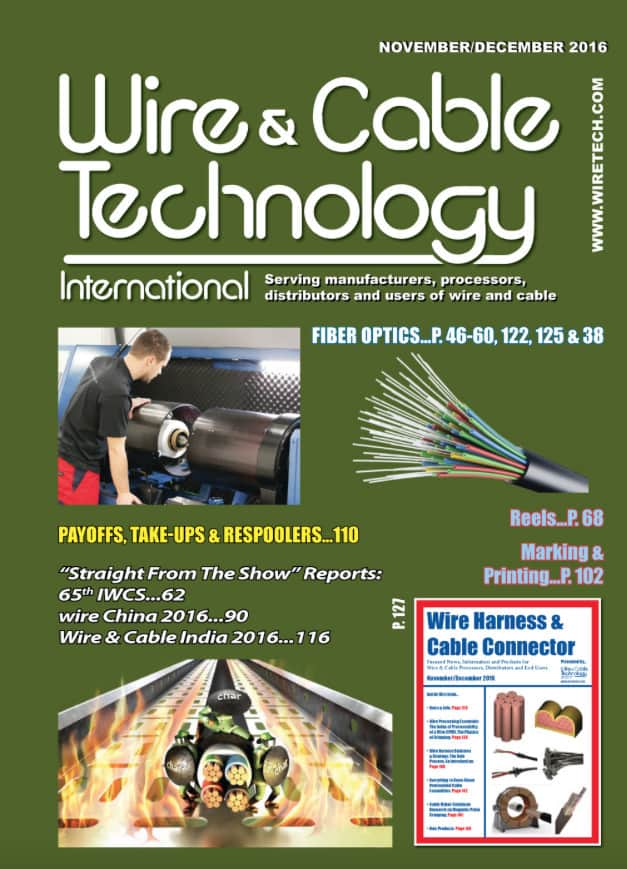 Wire & Cable Technology International, November/December 2016