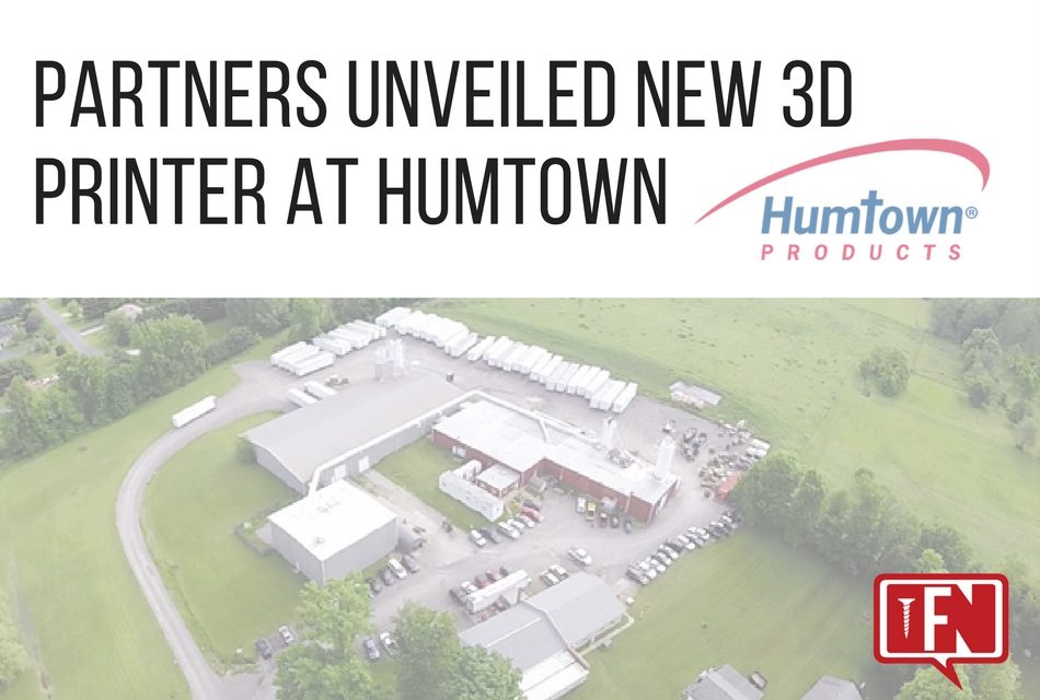 Partners Unveiled New 3D Printer at Humtown