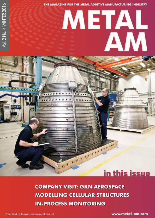 Metal Additive Manufacturing, Vol. 2 No. 4 WINTER 2016