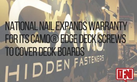 National Nail Expands Warranty for its CAMO® Edge Deck Screws to Cover Deck Boards