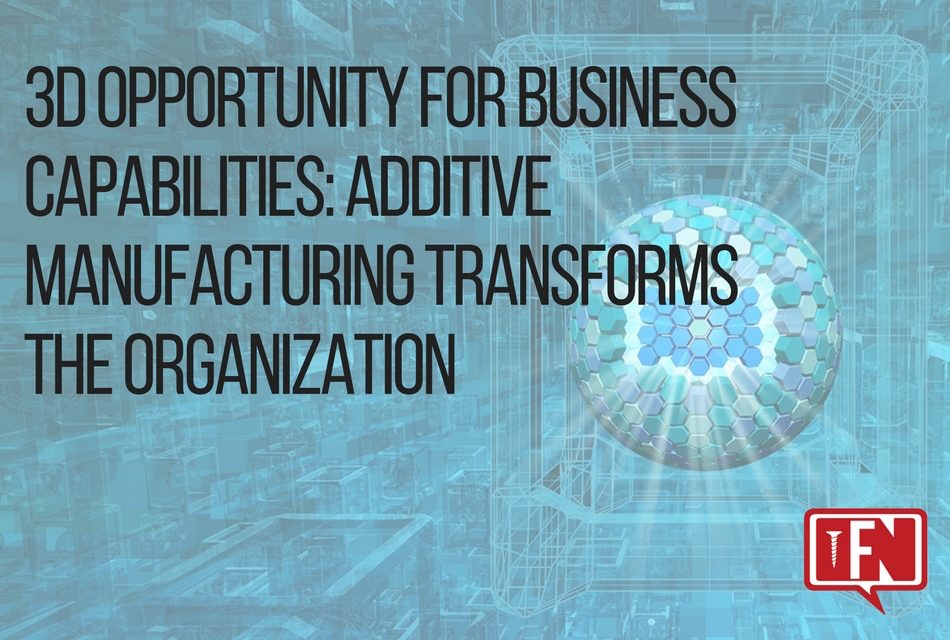 3D Opportunity for Business Capabilities: Additive Manufacturing Transforms the Organization