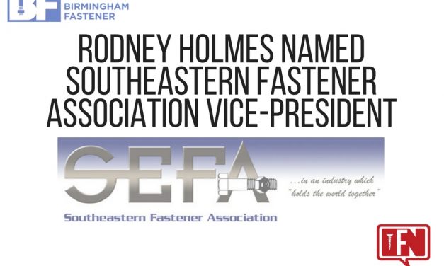 Rodney Holmes Named Southeastern Fastener Association Vice-President