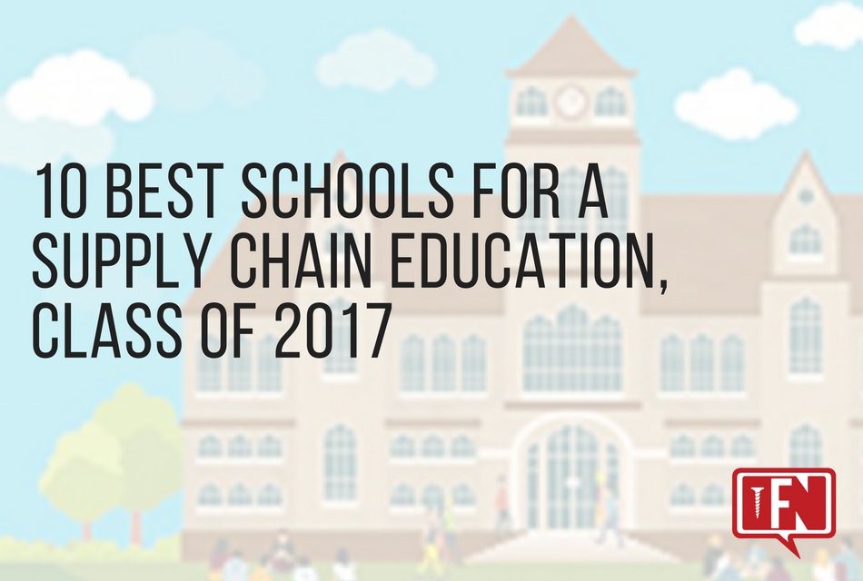 10 Best Schools for a Supply Chain Education, Class of 2017