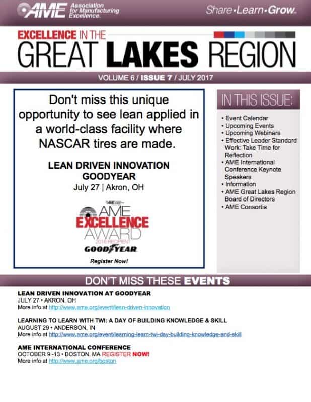 AME’s Great Lakes Region Newsletter, July 2017