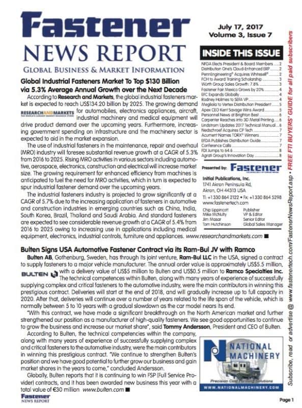 Fastener News Report, July 2017