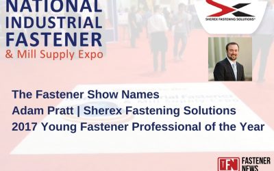 Adam Pratt Named 2017 Young Fastener Professional of the Year by The Fastener Show
