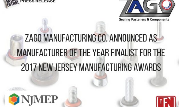 ZaGO Manufacturing Co. Announced as Manufacturer of the Year Finalist for the 2017 New Jersey Manufacturing Awards