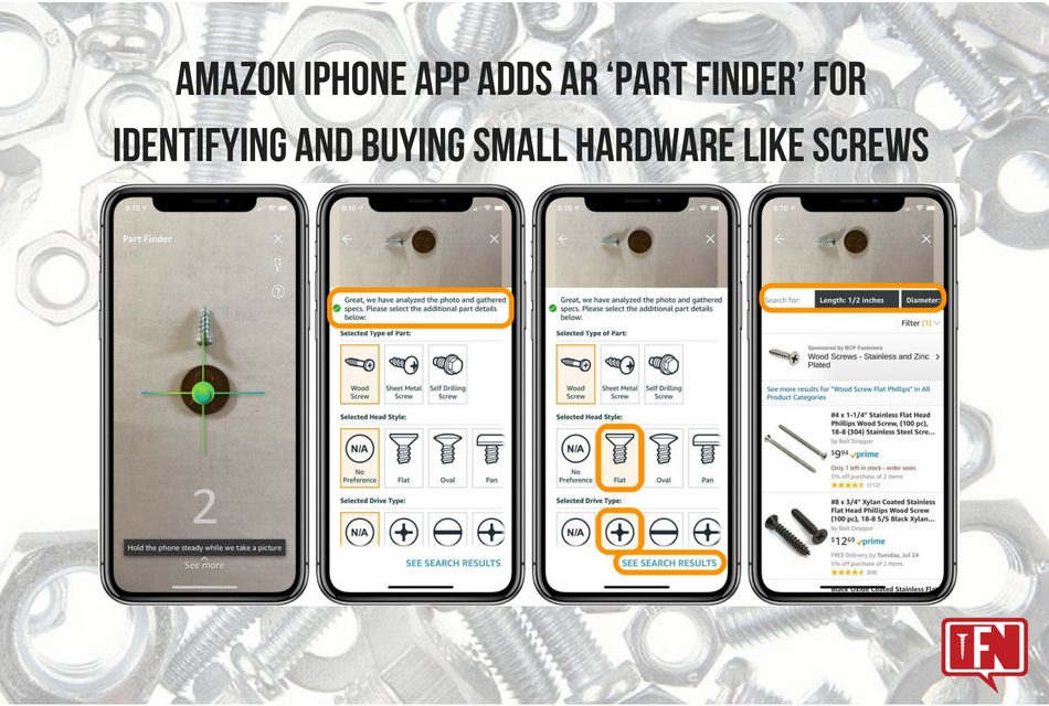 iPhone app adds AR 'part finder' for identifying and buying small  hardware like screws