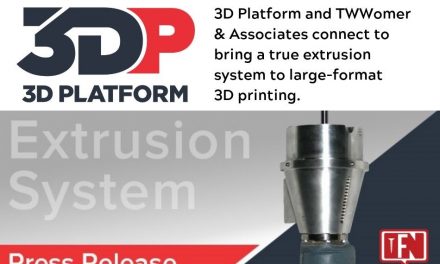 3D Platform and TWWomer & Associates connect to bring a true extrusion system to large-format 3D printing
