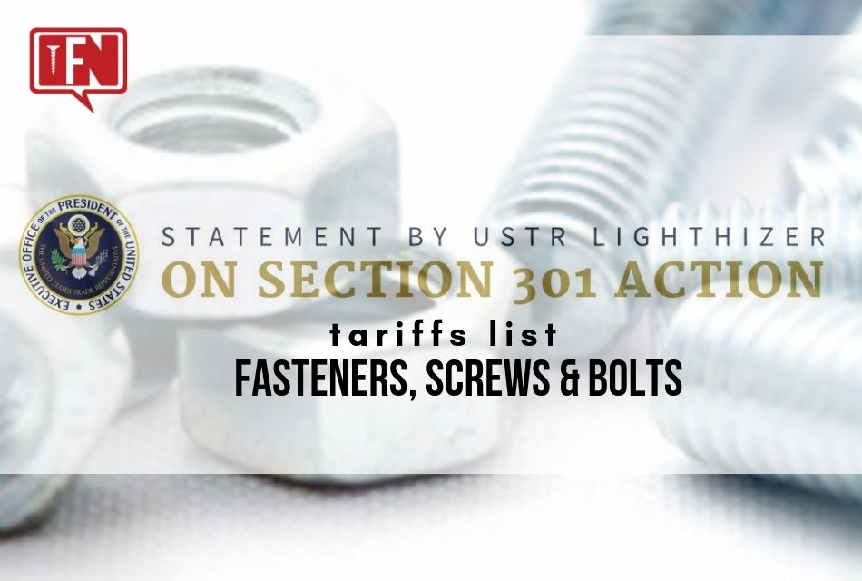 Statement By U.S. Trade Representative on Section 301 Action -Tariffs