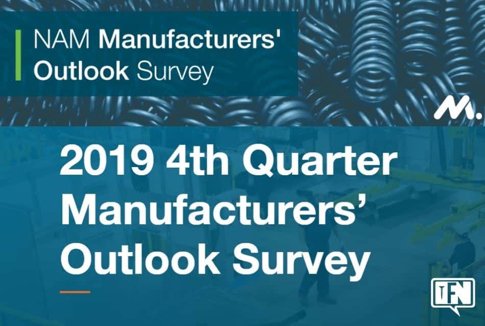 NAM Manufacturers’ Outlook Survey: Fourth Quarter 2019