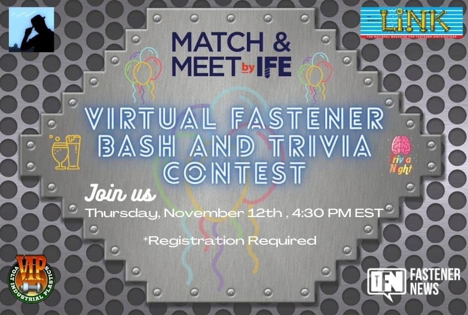 Virtual Fastener Bash and Trivia Contest at Match & Meet