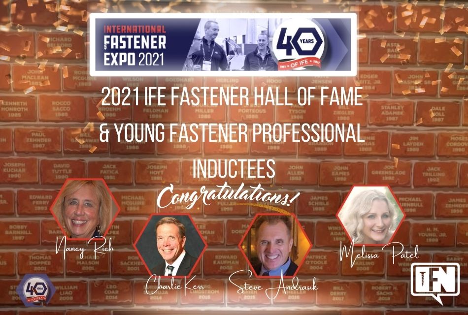 2021 IFE Fastener Hall of Fame and Young Fastener Professional Inductees