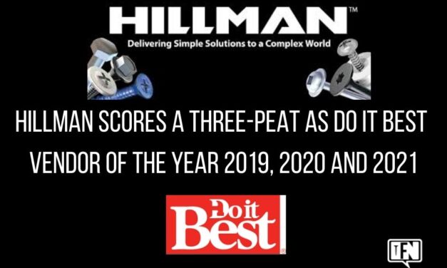 Hillman Scores a Three-Peat as Do it Best Vendor of the Year 2019, 2020 and 2021
