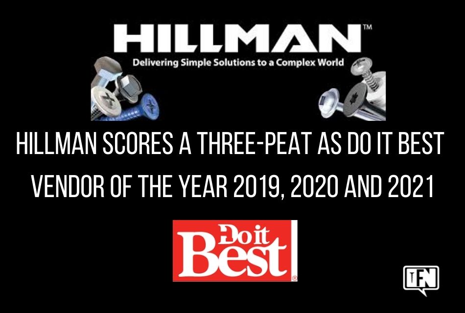 Hillman Scores a Three-Peat as Do it Best Vendor of the Year 2019, 2020 and 2021