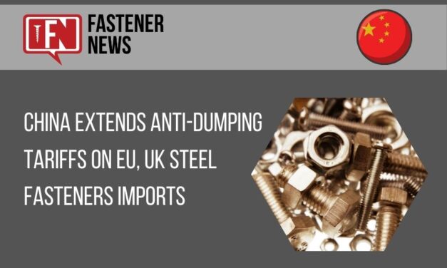 China extends anti-dumping tariffs on EU, UK steel fasteners imports