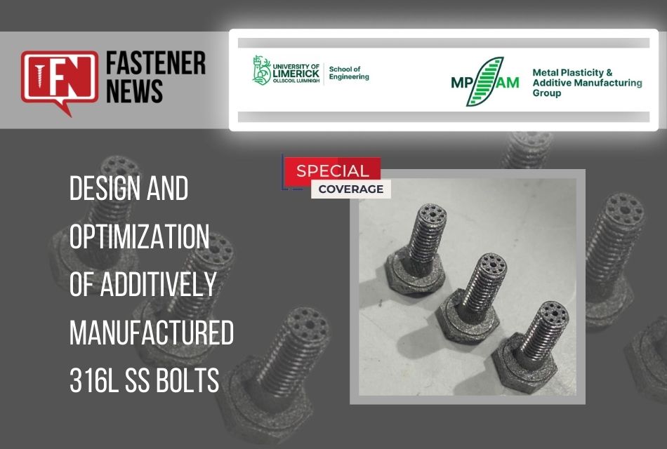 Design and Optimization of Additively Manufactured Bolts