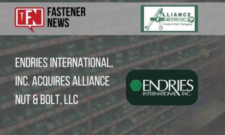 Endries International, Inc. Acquires Alliance Nut & Bolt, LLC