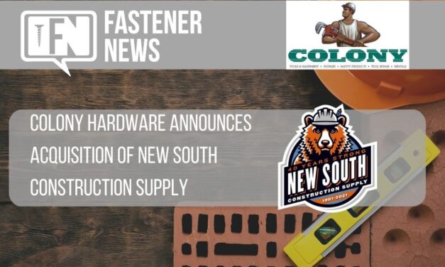 Colony Hardware Announces Acquisition of New South Construction Supply