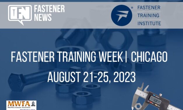 Fastener Training Week | Chicago | August 21-25, 2023