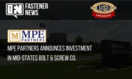 MPE Partners Announces Investment in Mid-States Bolt & Screw Co.