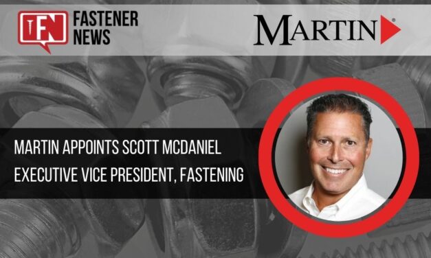 Martin Welcomes Scott McDaniel as Executive Vice President, Fastening