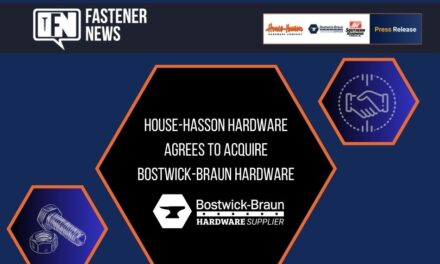 House-Hasson Hardware Agrees to Acquire Bostwick-Braun Hardware