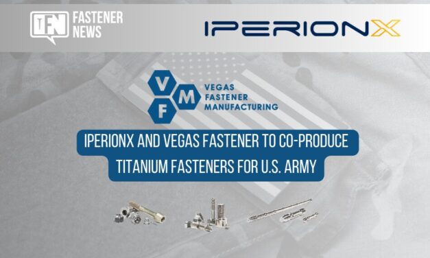 IperionX and Vegas Fastener to Co-Produce Titanium Fasteners for U.S. Army