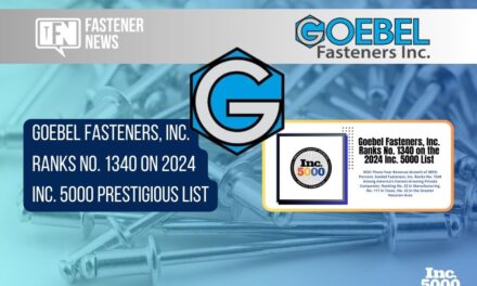 Goebel Fasteners, Inc. Ranks No. 1340 on 2024 Inc. 5000 Prestigious List