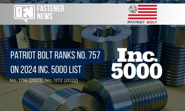 Patriot Bolt Ranks No. 757 on 2024 Inc. 5000 List